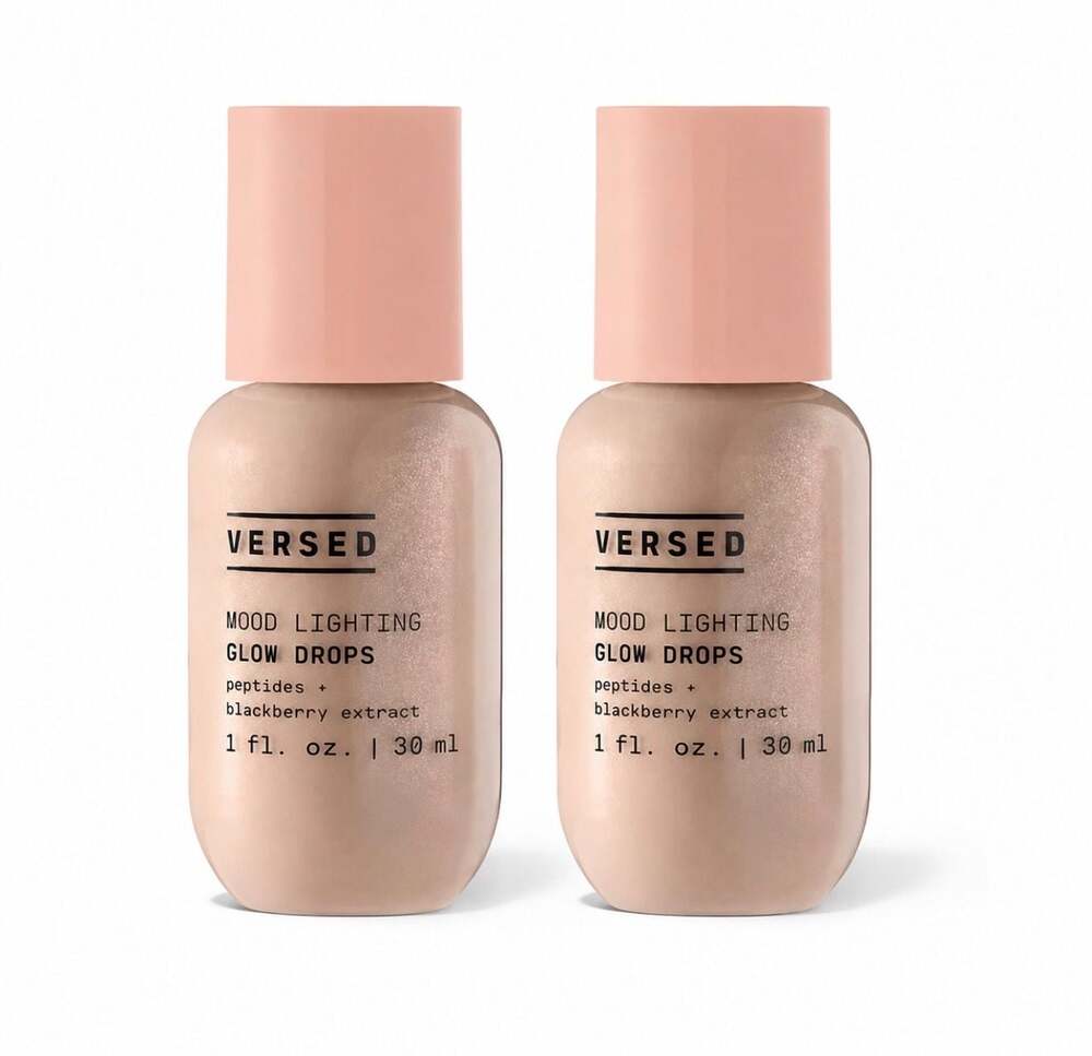 2 Versed Mood Lighting Luminizing Glow Drops In Sheer Golden new ships out fast
